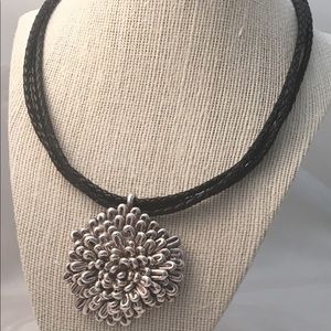 Silver Statement Necklace EUC